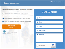 Tablet Screenshot of phoenixcounselor.com